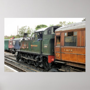 POSTER TRAINS À VAPEUR