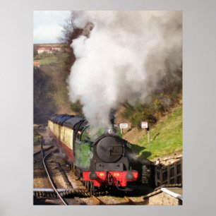 POSTER TRAINS À VAPEUR