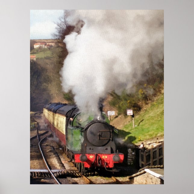 POSTER TRAINS À VAPEUR (Devant)