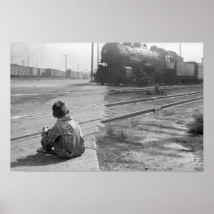 Poster Trains de observation de garçon, 1939. Photo