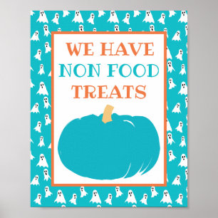 Poster Traitements non alimentaires Turquoise Citrouille