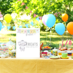 Poster Traitements Panneau de table Bébé Sprinkle Elephan