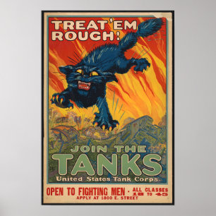 Poster Traitez-les rugueux - Rejoignez les réservoirs