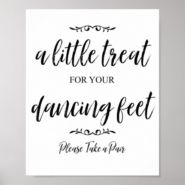 Poster Traitez vos pieds - Signez pour les tongs ! (Devant)