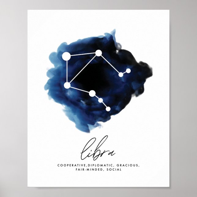 Poster Traits de caractères de la constellation de la bib (Devant)