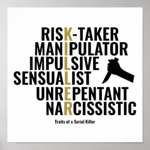 Poster Traits d'un tueur série