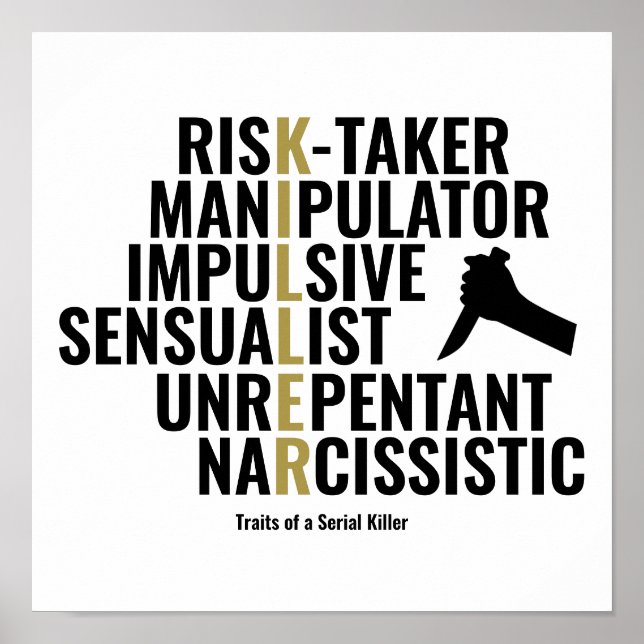 Poster Traits d'un tueur série (Devant)