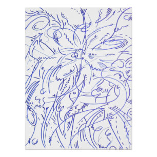 Poster Traits en boucles 1