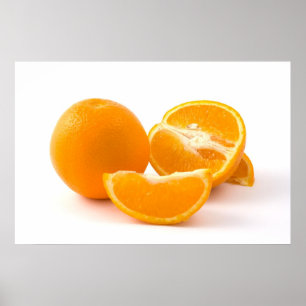 Poster Tranche de stimulation d'affiches d'oranges de la