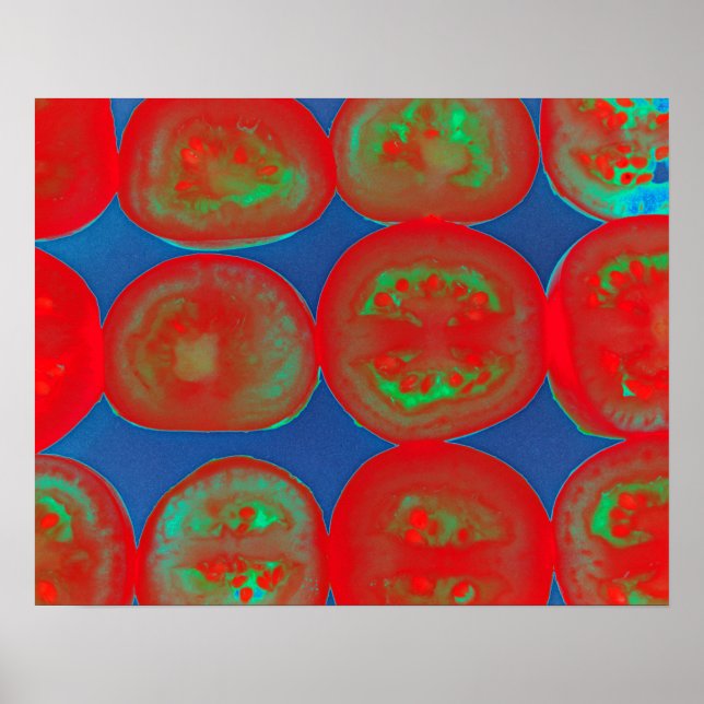 Poster Tranches de tomates (Devant)