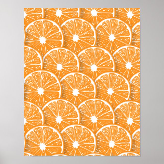 Poster Tranches orange (Devant)