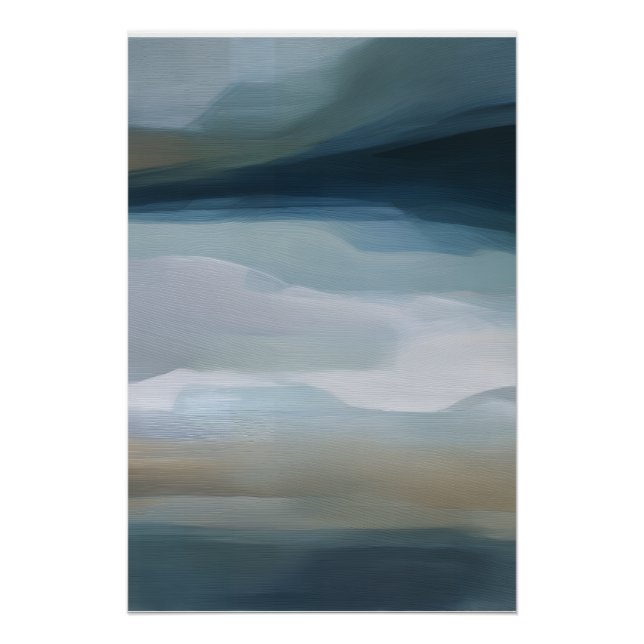 Poster Tranquil Horizon Abstract Landscape (Devant)