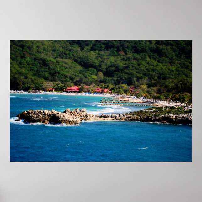 Poster Tranquil Island Paradise Labadee Haïti (Devant)
