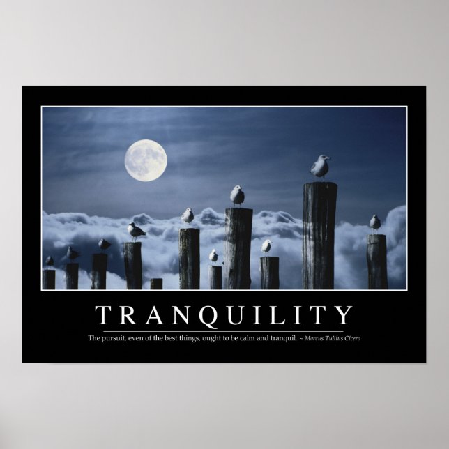 Poster Tranquillité : Citation inspirante (Devant)