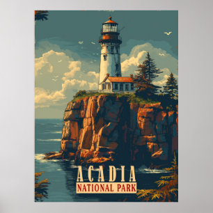 Poster Tranquillité côtière : Parc national Acadia