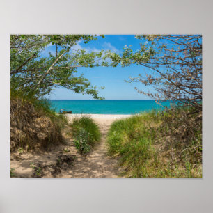 Poster Tranquillité du lac Michigan