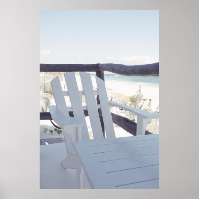 Poster Transat De Plage Sur Balcon (Devant)