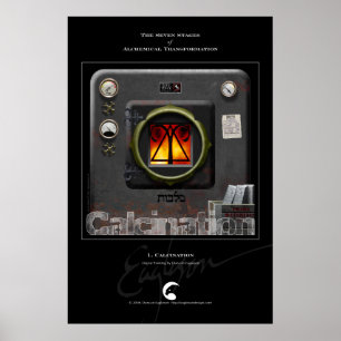 Poster Transformations alchimiques 1 : Calcination