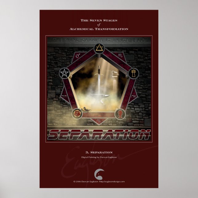 Poster Transformations alchimiques 3 : Séparation (Devant)