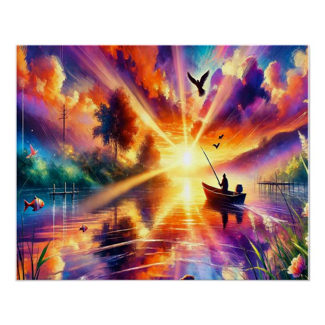 Poster 🌅 Transformez votre appareil avec Sunset Serenity (Devant)