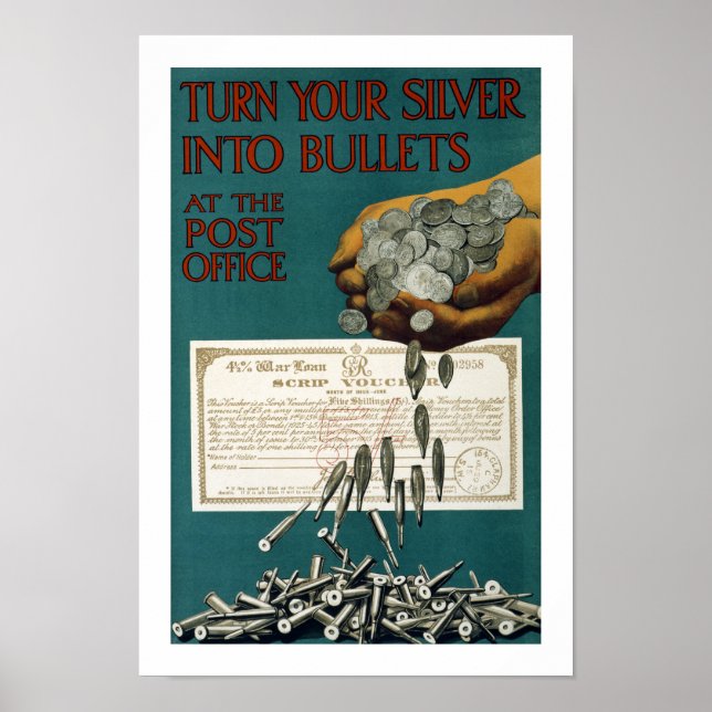 Poster Transformez votre argent en puces (bordure) (Devant)