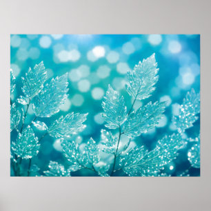 Poster Transition gelée : Réveil Feuille