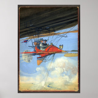 Poster Transport aérien futuriste / Harry Grant / Dart