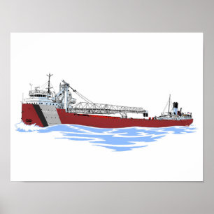 Poster Transport de marchandises des Grands Lacs George A