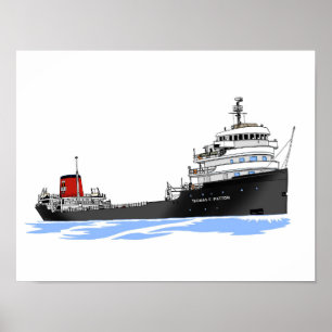 Poster Transport de marchandises des Grands Lacs Thomas F
