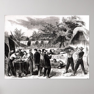 Poster Transport outre du blessé après l'Antietam