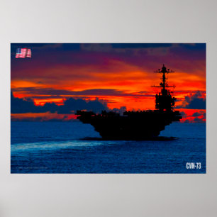 POSTER TRANSPORTEUR D'AÉRONEF AMÉRICAIN - CVN-73