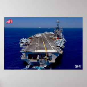 POSTER TRANSPORTEUR D'AÉRONEF AMÉRICAIN - CVN-74