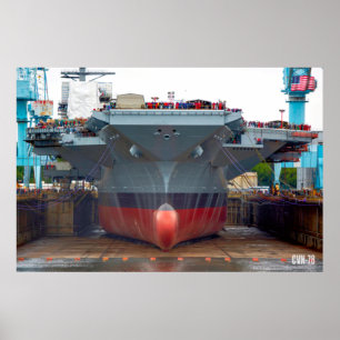 POSTER TRANSPORTEUR D'AÉRONEF AMÉRICAIN - CVN-78