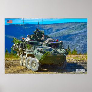 Poster TRANSPORTEUR DE PERSONNEL ARMÉ - Stryker