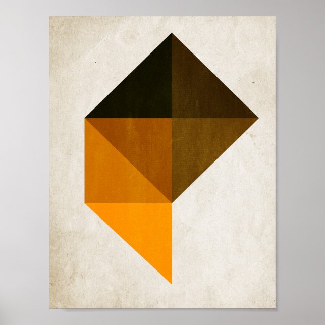 Poster Trapezoïde n° 9 - Kubistika par Boris Draschoff (Devant)