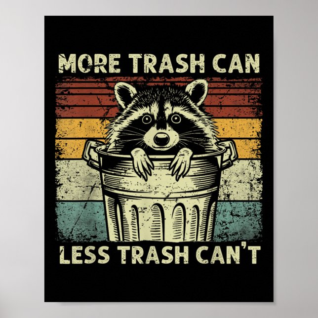 Poster Trash Panda Raccoon It's Called Trash Can Not Tras (Devant)