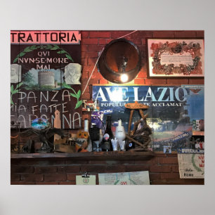 Poster Trattoria - Charme authentique italien