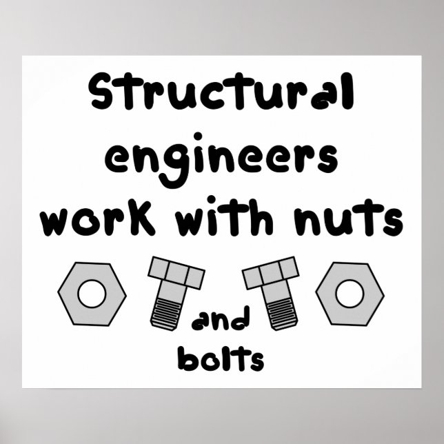 Poster Travail de Structural Engineers (Devant)