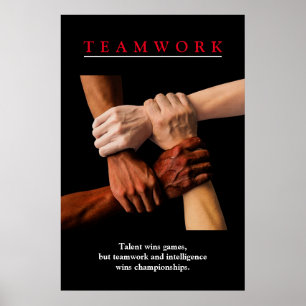 Poster Travail d'équipe Motivation Inspiration