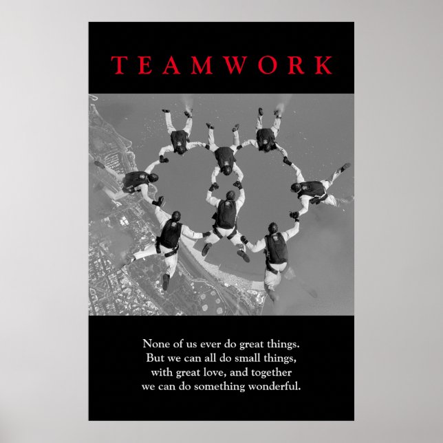 Poster Travail d'équipe Motivation Inspiration (Devant)