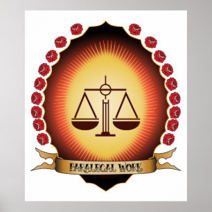 Poster Travail Mandorla de paralégal