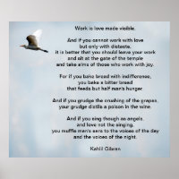 Travail par Kahlil Gibran