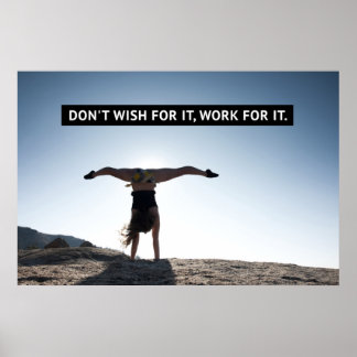 Poster Travail Pour Elle - Motivation Gymnastique