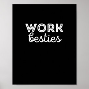 Poster Travailler Amis Mignonne Travail Besoins Employé C