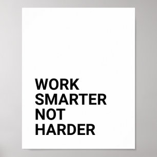 POSTER TRAVAILLER PLUS INTELLIGENT