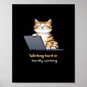 Poster Travailler Un Chat Dur Ou Difficile À Travailler