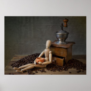 Poster Travailleur du café