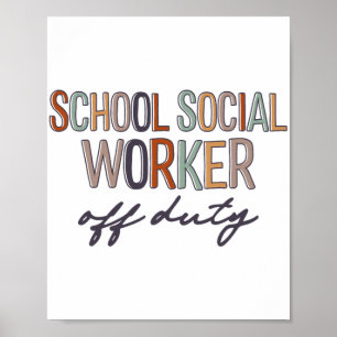 Poster Travailleur Social Hors Service Dernier Jour De L'