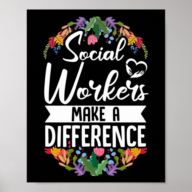 Poster Travailleurs sociaux Travailleurs sociauxFaire une (Devant)