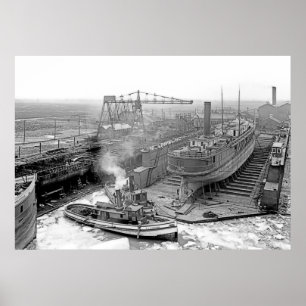 Poster Travaux d'ingénierie des Grands Lacs